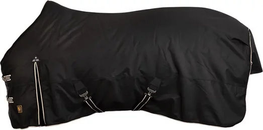 Produktbild von BR Equitation Classic 1200D Outdoor-Pferdedecke mit 250g Füllung in Schwarz