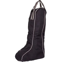 Produktbild von BR Equitation Classic Stiefeltasche aus 600D Material in Schwarz mit Reißverschluss und Webgriff