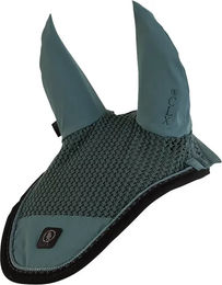 Produktbild von BR Equitation CLX Fliegenhaube für Pferde aus Baumwolle in Grün Größe Full