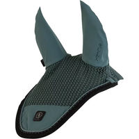 Produktbild von BR Equitation CLX Fliegenhaube für Pferde aus Baumwolle in Grün Größe Full