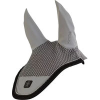 Produktbild von BR Equitation CLX Fliegenhaube für Warmblut aus Baumwolle Grau