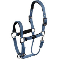 Produktbild von BR Equitation CLX Pferdehalfter aus Nylon in Blau für Vollblut