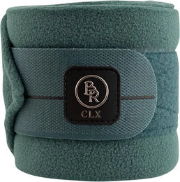Produktbild von BR Equitation CLX Polobänder für Pferde aus Fleece in Grün 4er Pack