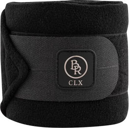 Produktbild von BR Equitation CLX Polobänder für Pferde aus Fleece in Schwarz 4er Pack