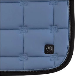 Produktbild von BR Equitation CLX Satteldecke für Pferde aus Kunstleder in Blau für Vollblut