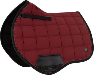 Produktbild von BR Equitation CLX Springschabracke aus Kunstleder in Rot für Vollblut