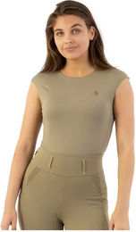 Produktbild von BR Equitation Damen Reitshirt Klaske in Grün und Beige Größe M