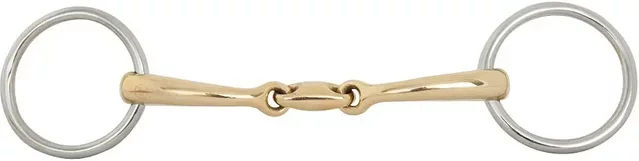 BR Equitation Doppelt gebrochene Unterlegtrense Soft Contact für gebogene Pferde 12mm – Bild 1 von 3
