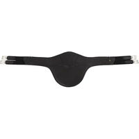 Produktbild von BR Equitation Doppelte elastische Sattelkinnriemen mit Magnet aus Leder Schwarz 145 cm