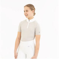Produktbild von BR Equitation Eevolv Isha Turnier-Poloshirt für Mädchen in Grau