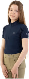 Produktbild von BR Equitation Eevolv Kady Reitshirt Polo Halb-Zipper für Mädchen in Blau