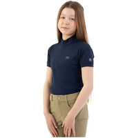 Produktbild von BR Equitation Eevolv Kady Reitshirt Polo Halb-Zipper für Mädchen in Blau Größe 14 Jahre