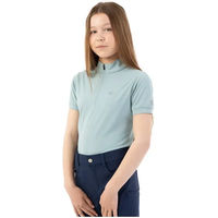 Produktbild von BR Equitation Eevolv Kady Reitshirt Polo Halb-Zipper für Mädchen in Blau Größe 8 Jahre