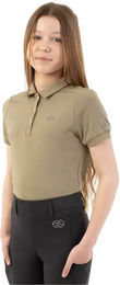 BR Equitation Eevolv Kaitlyn Reit-Poloshirt für Mädchen in Beige Größe 10 Jahre – Bild 1 von 1