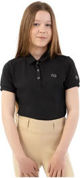 Produktbild von BR Equitation Eevolv Kaitlyn Reit-Poloshirt für Mädchen in Schwarz