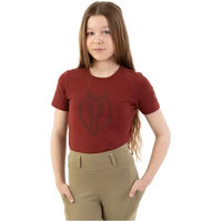 Produktbild von BR Equitation Eevolv Krijn T-Shirt für Mädchen in Braun Größe 8 Jahre