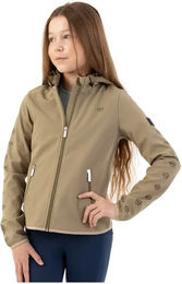 Produktbild von BR Equitation Eevolv Softshell Reitjacke Kayla für Mädchen in Beige Größe 8 Jahre wasserabweisend