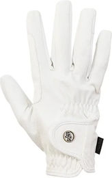 Produktbild von BR Equitation Essential Acer Reithandschuhe aus Kunstleder Unisex Weiß Größe 7,5