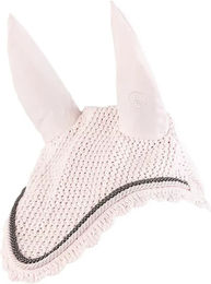 Produktbild von BR Equitation Event Fliegenhaube für Pferde in Rosa Weiß Größe M