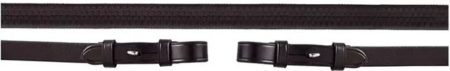 BR Equitation Eventa Pro Grip Zügel für Pferde aus Gummi und Nylon Schwarz 16 mm – Bild 1 von 1