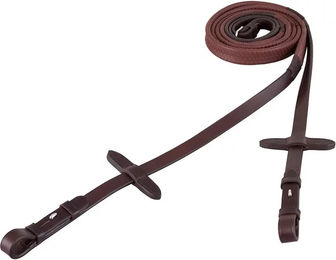 BR Equitation Eventa Pro Grip Zügel für Pferde mit Gummischleife in Braun – Bild 1 von 1