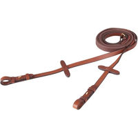 Produktbild von BR Equitation Eventa Pro Grip Zügel für Pferde mit Gummischleife rund in Braun