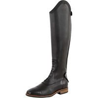 Produktbild von BR Equitation Firenze Reitstiefel aus Leder für Damen und Herren mit breiter Wade in Schwarz Größe 42 wasserabweisend