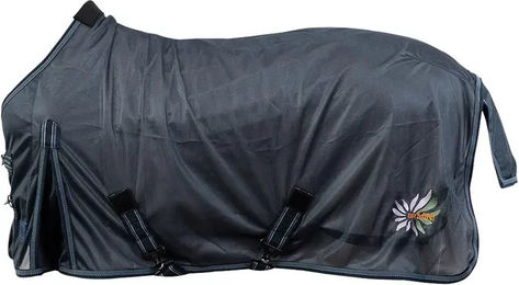 Produktbild von BR Equitation Fliegendecke für Ponys und Mini Horses in Blau Grau Bunt