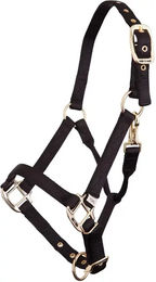 Produktbild von BR Equitation Fohlenhalfter aus Nylon mit Messingbeschlägen in Schwarz