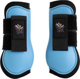 BR Equitation Gamaschen Sehnenschoner aus Neopren für Ponys in Blau Bunt – Bild 1 von 1