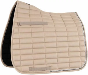 Produktbild von BR Equitation Glamour Chic Dressurmatte für Pferde in Silber und Beige aus Polyester