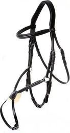 BR Equitation Grantham Anatomisch geformter mexikanischer Trensenzaum aus Leder für Vollblut – Bild 1 von 2