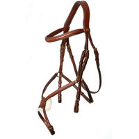 Produktbild von BR Equitation Grantham Mexikanische Reitzäum aus Leder anatomisch geformt Full Schwarz Braun