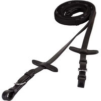 Produktbild von BR Equitation Gurtzügel aus Leder in Schwarz mit Silber und Lederstegen für Ponys