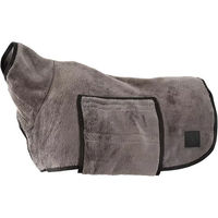 Produktbild von BR Equitation Hundebademantel aus Fleece in Grau Größe L