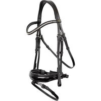 Produktbild von BR Equitation Ipswich Kombinierte Reittrense aus Leder für Warmblut in Schwarz