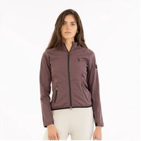 Produktbild von BR Equitation Kapuzenjacke für Damen wasserabweisend Schwarz Rot XL