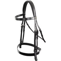 Produktbild von BR Equitation Kempston Jagdtrense für Pferde aus Leder in Schwarz Full