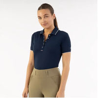 Produktbild von BR Equitation Kiara Reitpolo Damen Blau XL