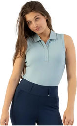 Produktbild von BR Equitation Kiki Ärmelloses Reit-Poloshirt für Damen in Blau XS