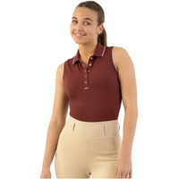 Produktbild von BR Equitation Kiki Ärmelloses Reit-Poloshirt für Damen in Rot Größe S
