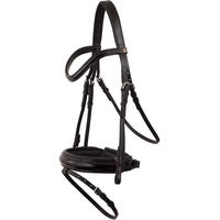 Produktbild von BR Equitation Kingston Anatomisch geformter Reizäum aus Leder in Schwarz