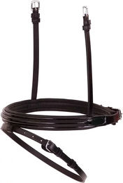 Produktbild von BR Equitation Lacquer Kombiniertes Reithalfter für Pferde aus Leder in Schwarz