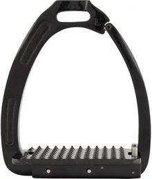 BR Equitation Lavarone Sicherheits-Steigbügel aus Aluminium in Schwarz – Bild 1 von 3
