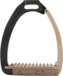 BR Equitation Lavarone Sicherheitssteigbügel Schwarz/Braun 12 cm – Bild 1 von 6