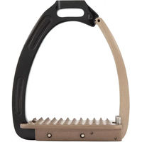 Produktbild von BR Equitation Lavarone Sicherheitssteigbügel Schwarz/Braun 12 cm
