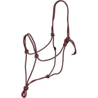 Produktbild von BR Equitation Lore Halfter für Pferde aus Seil in Braun und Rot