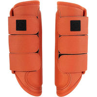 Produktbild von BR Equitation Majestic Kamilla Kühlende Gamaschen für Pferde aus Neopren Orange Größe M