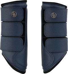 Produktbild von BR Equitation Majestic Mesh Gamaschen für Pferde aus Kunstleder Blau Größe M