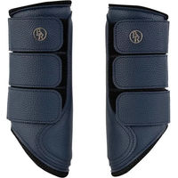 Produktbild von BR Equitation Majestic Mesh Geschlossene Gamaschen für Pferde aus Kunstleder Blau Größe L